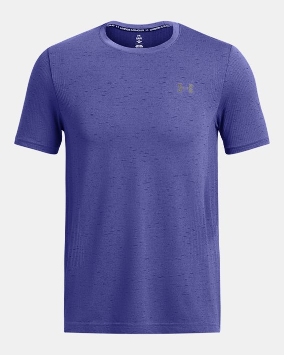 Men's UA Vanish Seamless Short Sleeve, Purple, pdpMainDesktop image number 4